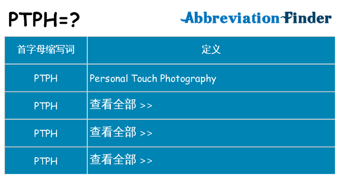 ptph 代表什么