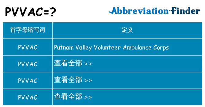 pvvac 代表什么