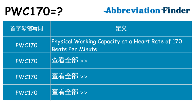 pwc170 代表什么