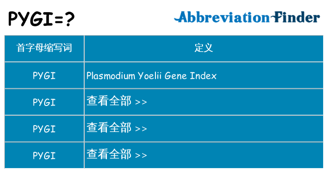 pygi 代表什么