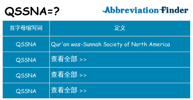 qssna 代表什么