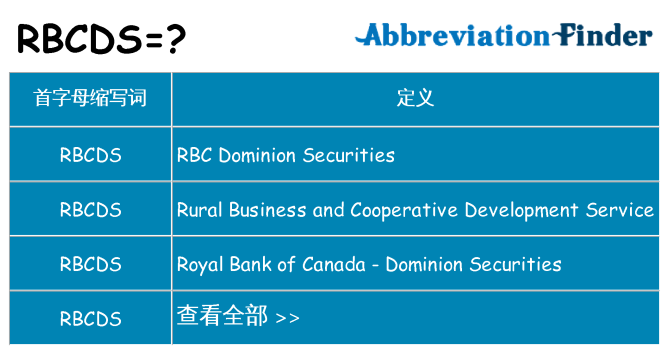rbcds 代表什么