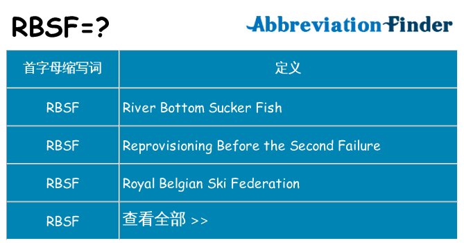 rbsf 代表什么