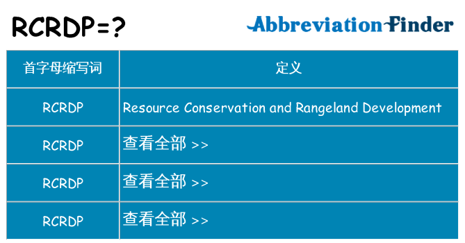 rcrdp 代表什么