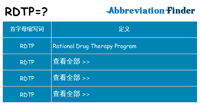 rdtp 代表什么