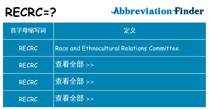 recrc 代表什么