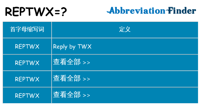 reptwx 代表什么
