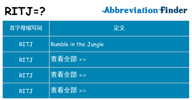 ritj 代表什么