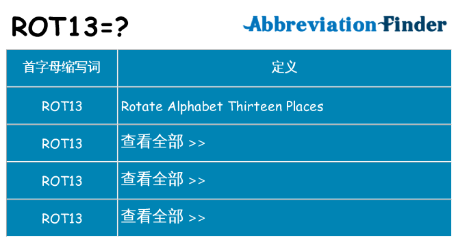 rot13 代表什么