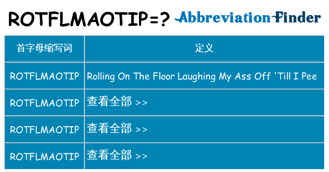 rotflmaotip 代表什么