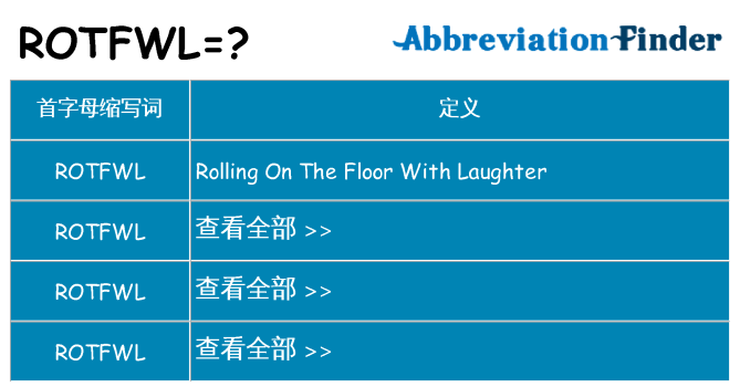 rotfwl 代表什么