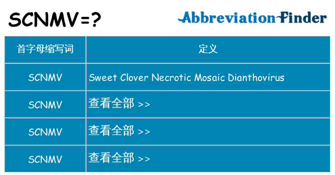 scnmv 代表什么