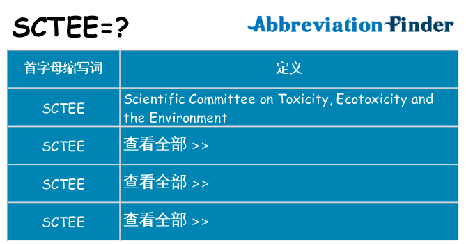 sctee 代表什么