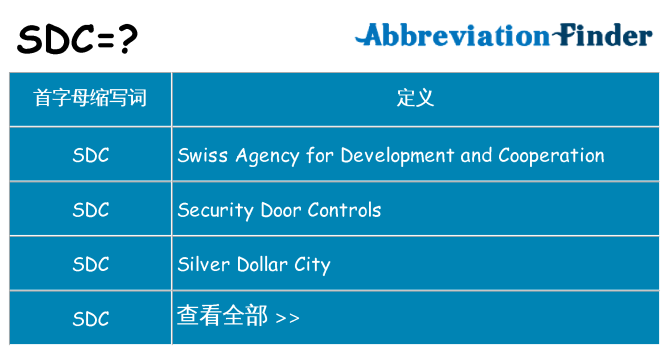 sdc 代表什么