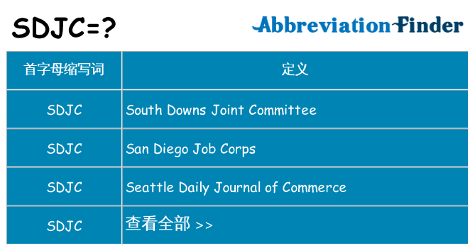 sdjc 代表什么