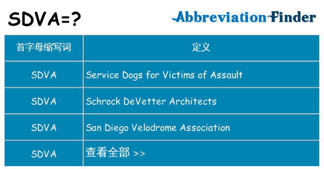 sdva 代表什么