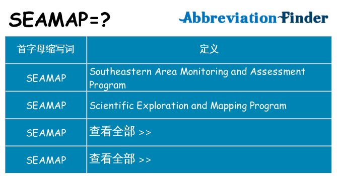 seamap 代表什么