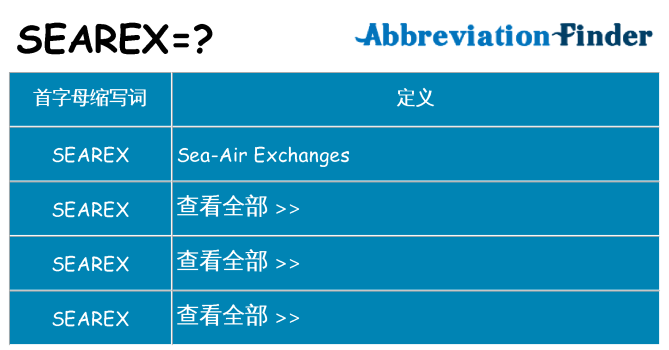 searex 代表什么