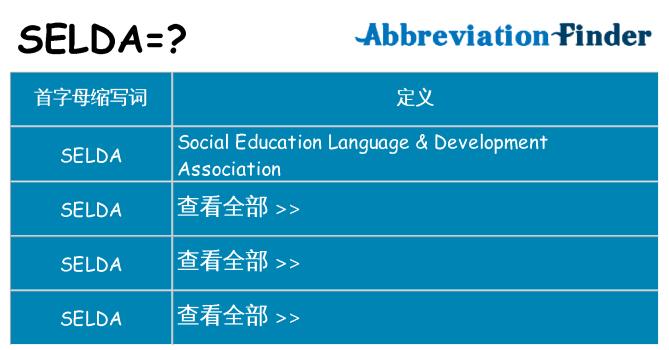 selda 代表什么