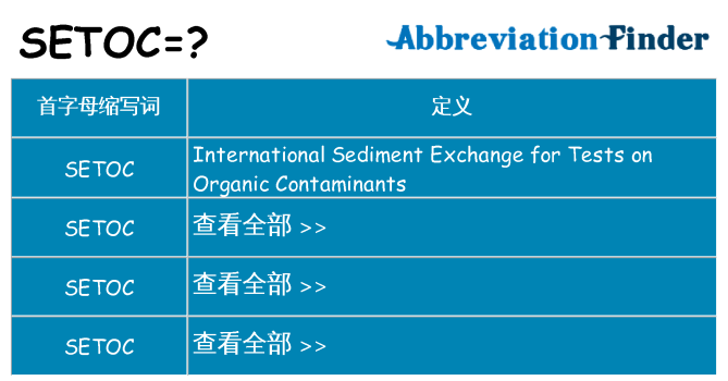setoc 代表什么