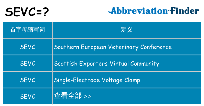sevc 代表什么