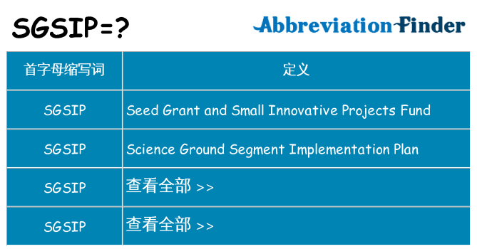 sgsip 代表什么