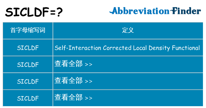 sicldf 代表什么