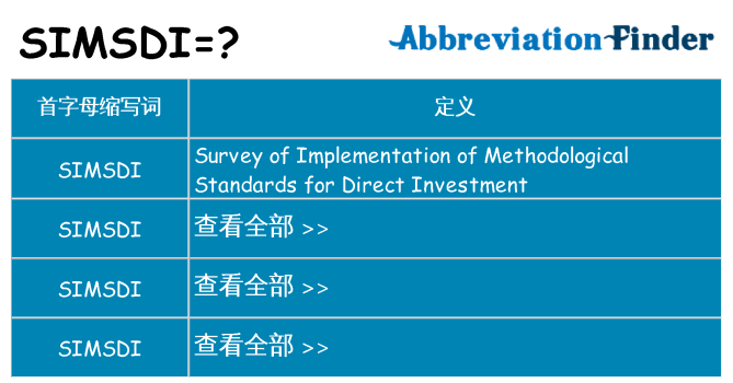 simsdi 代表什么