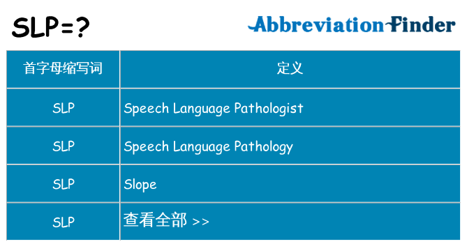 slp 代表什么
