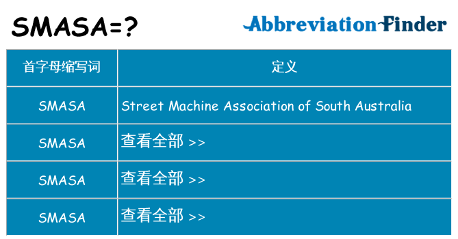 smasa 代表什么