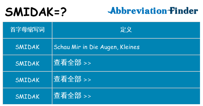 smidak 代表什么