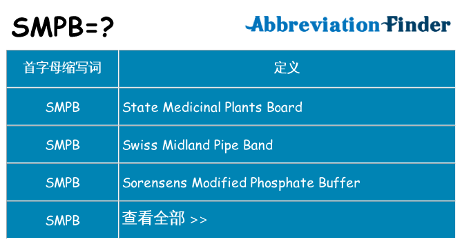 smpb 代表什么