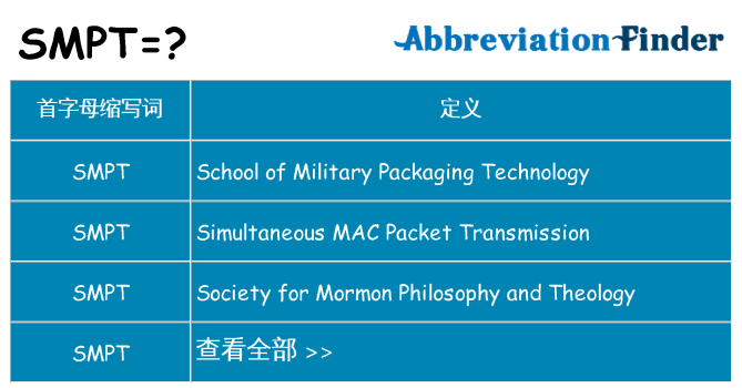SMPT是什么意思?