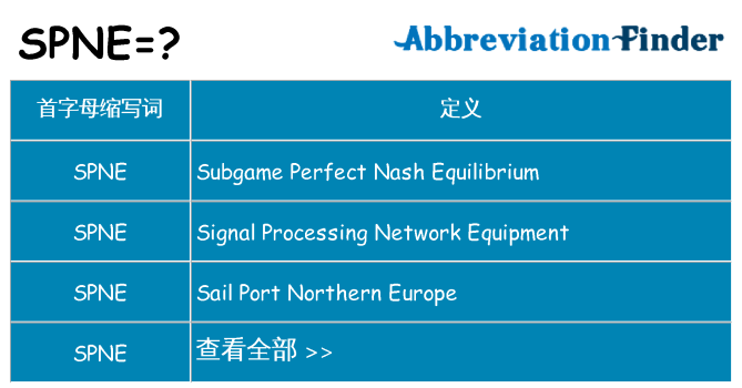 spne 代表什么
