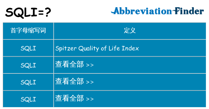 sqli 代表什么