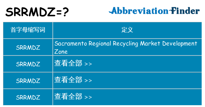 srrmdz 代表什么