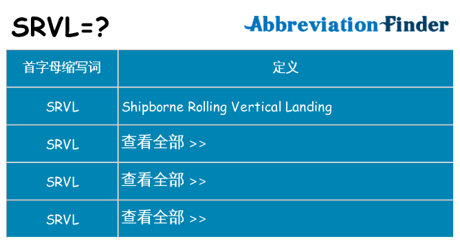 srvl 代表什么