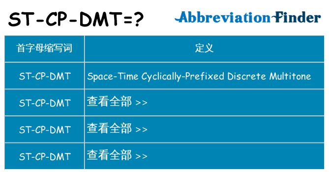 st-cp-dmt 代表什么