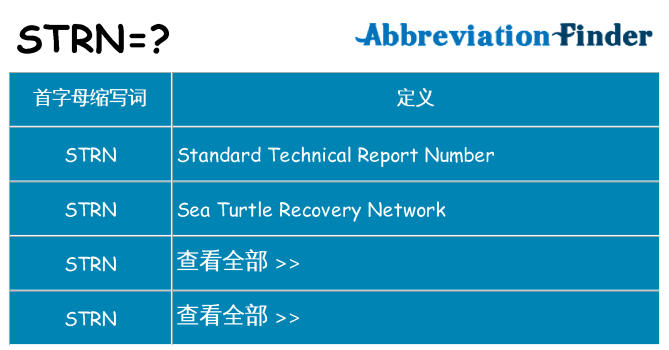 strn 代表什么