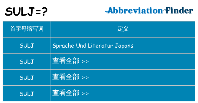 sulj 代表什么