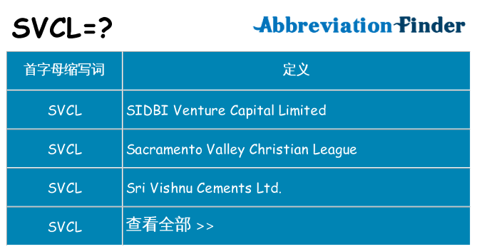 svcl 代表什么