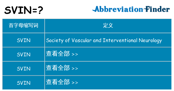 svin 代表什么