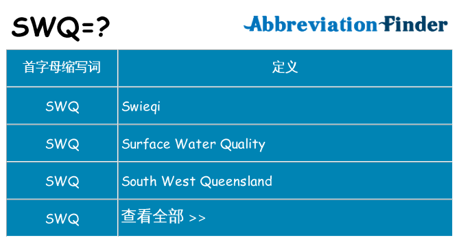 swq 代表什么