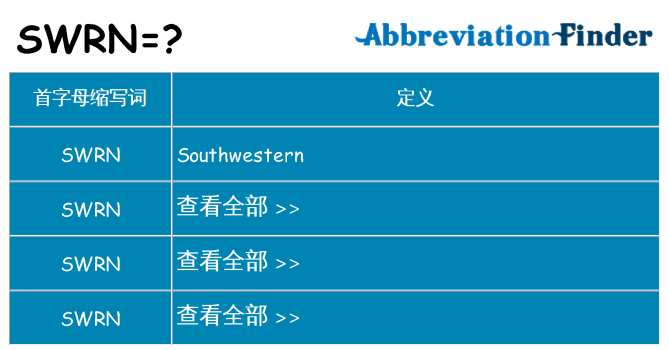 swrn 代表什么