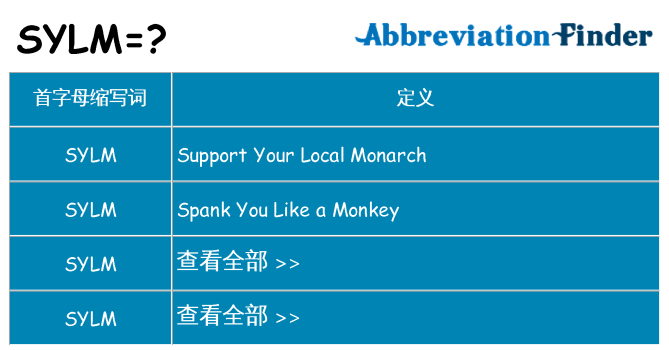 sylm 代表什么