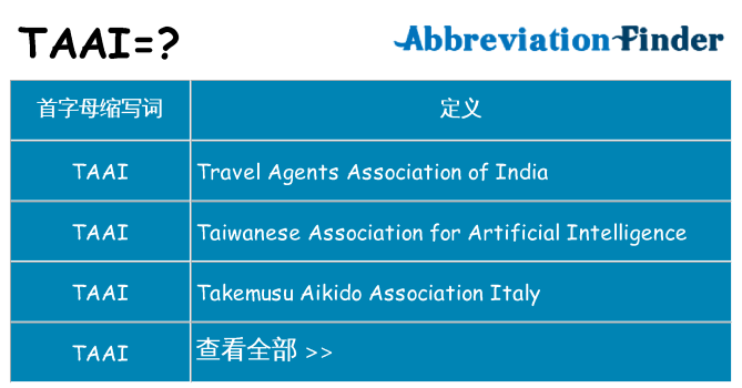 taai 代表什么
