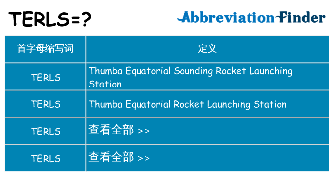 terls 代表什么