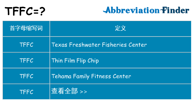 tffc 代表什么