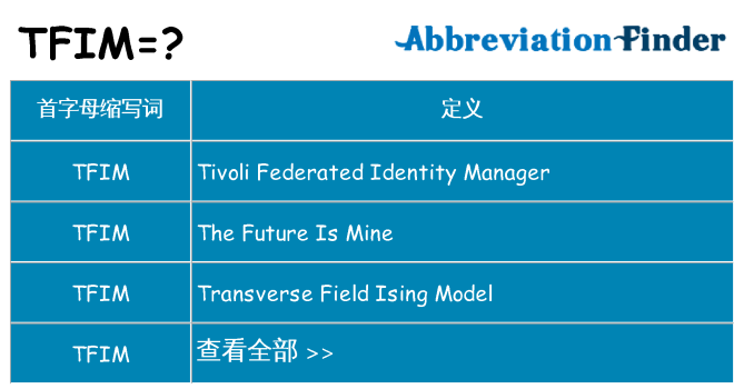 tfim 代表什么