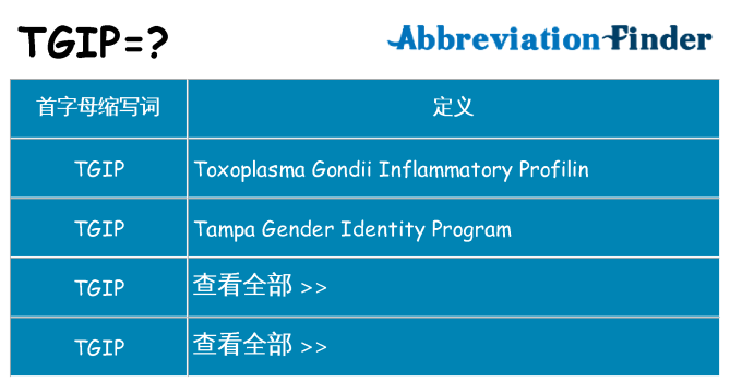 tgip 代表什么